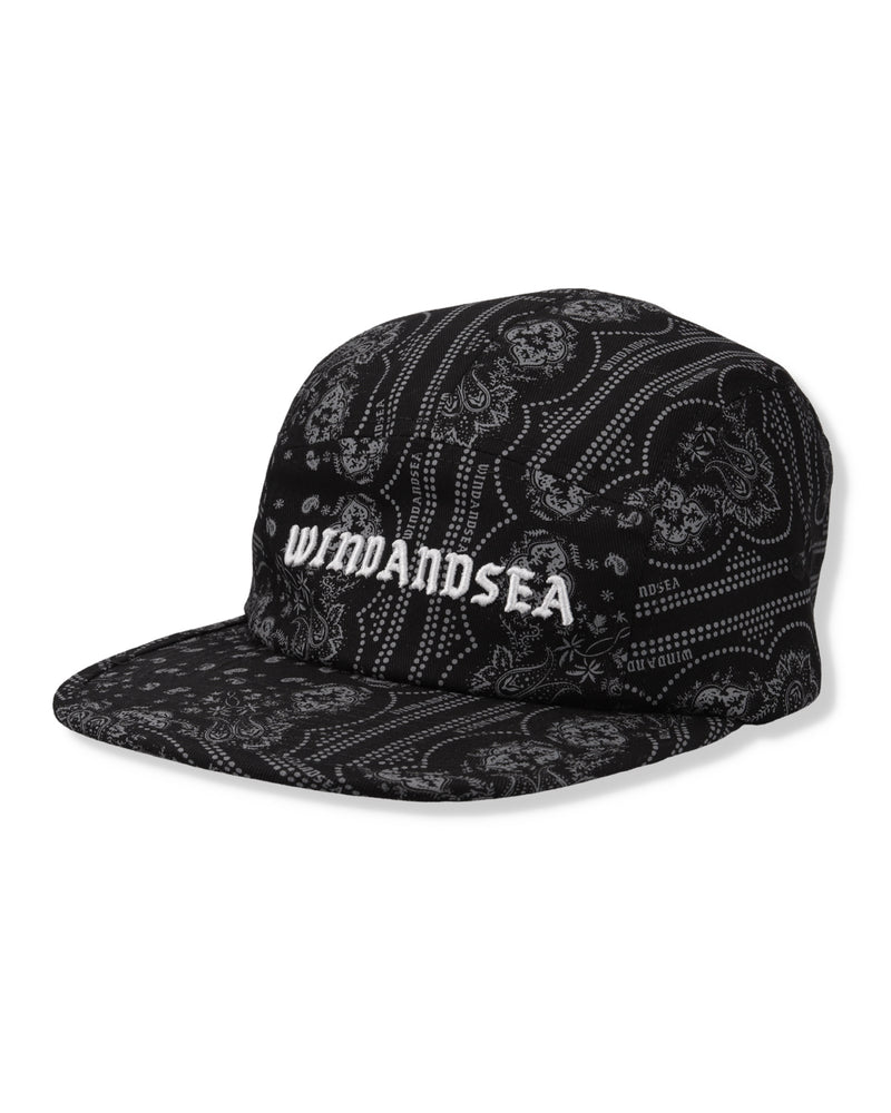 BLACK BANDANA CAMP CAP