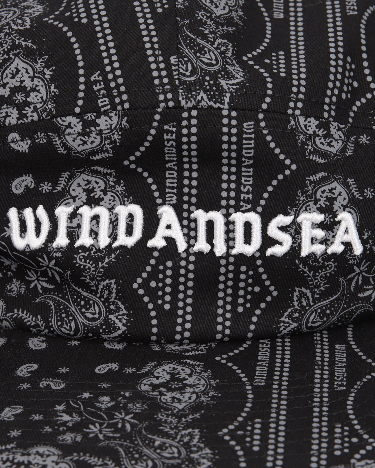 BLACK BANDANA CAMP CAP