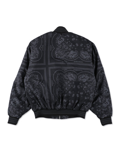 BLACK BANDANA BLOUSON