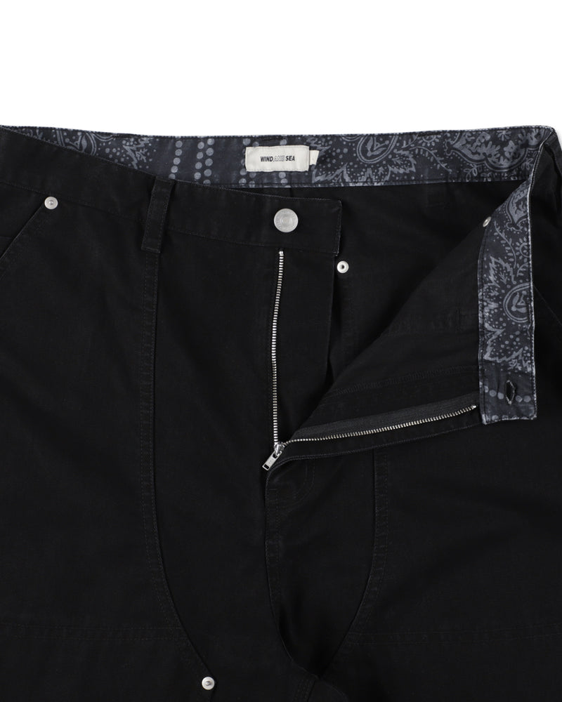 BLACK BANDANA DUCK PANT