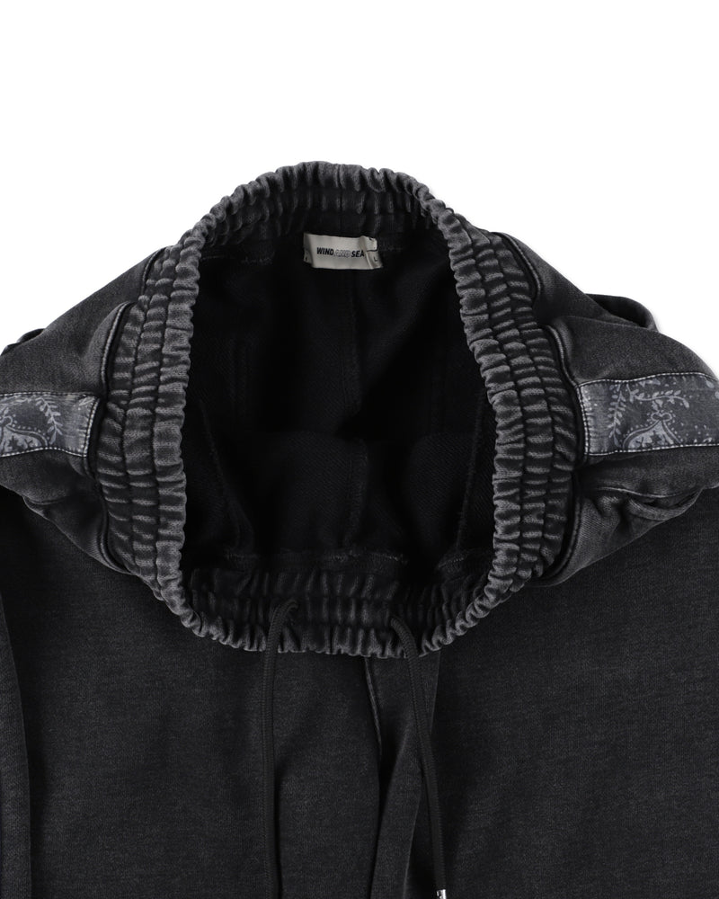 BLACK BANDANA LINE SWEAT PANTS