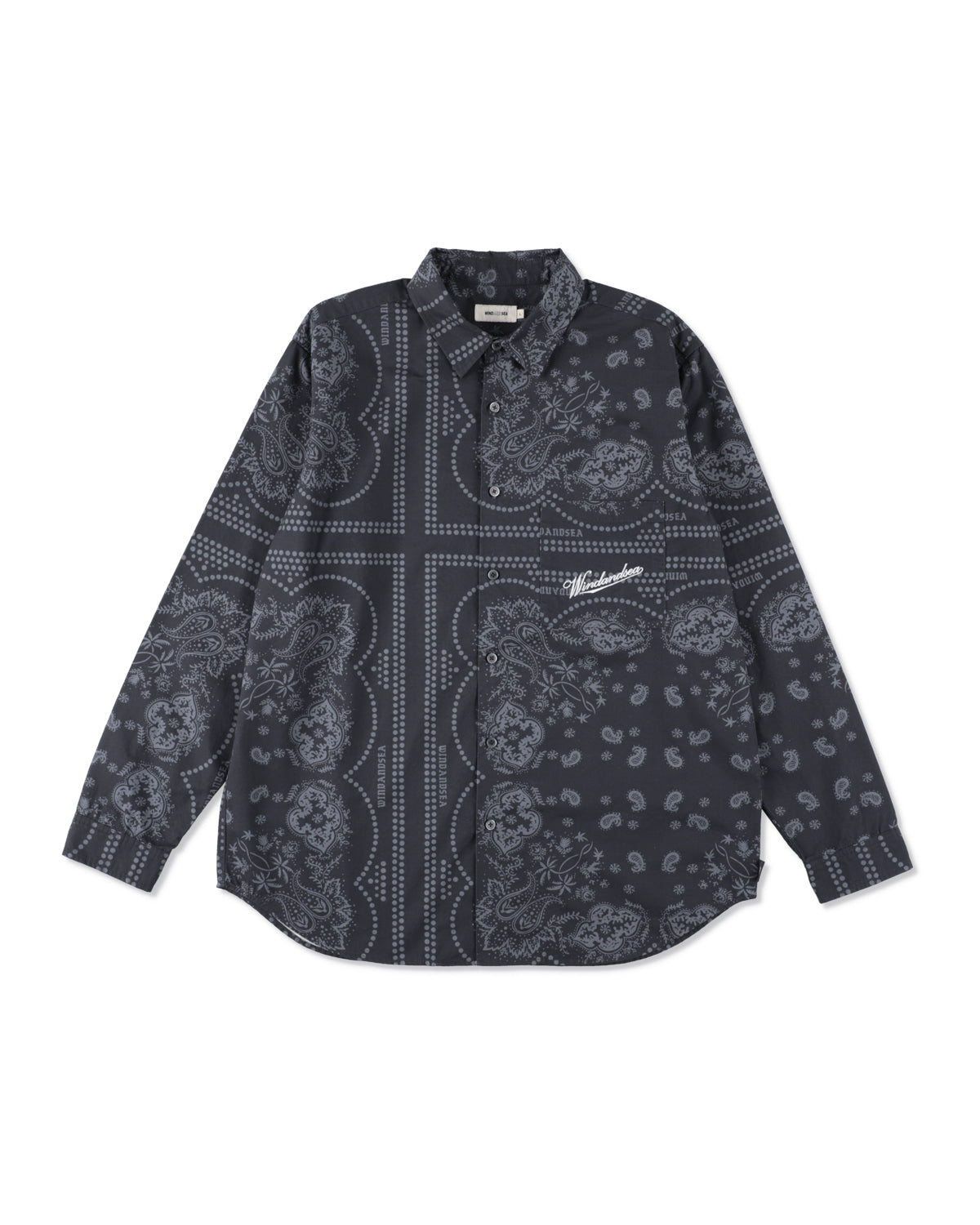 BLACK BANDANA L/S SHIRT