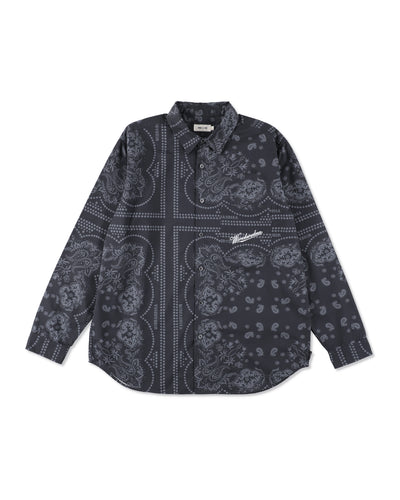 BLACK BANDANA L/S SHIRT