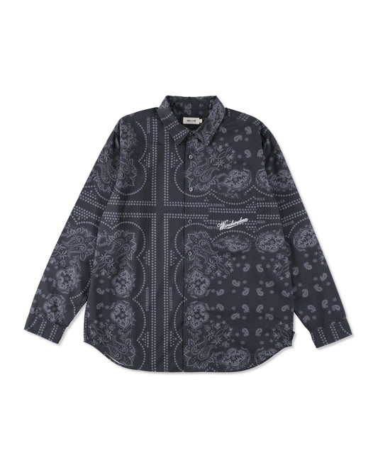 BLACK BANDANA L/S SHIRT