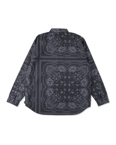 BLACK BANDANA L/S SHIRT