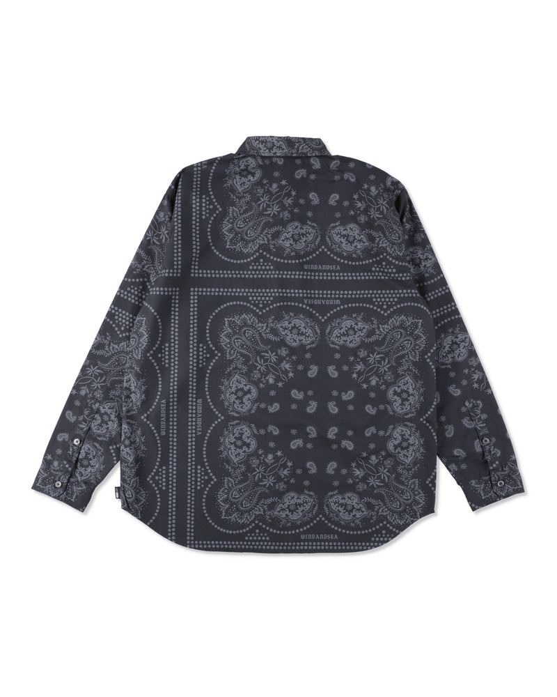 BLACK BANDANA L/S SHIRT