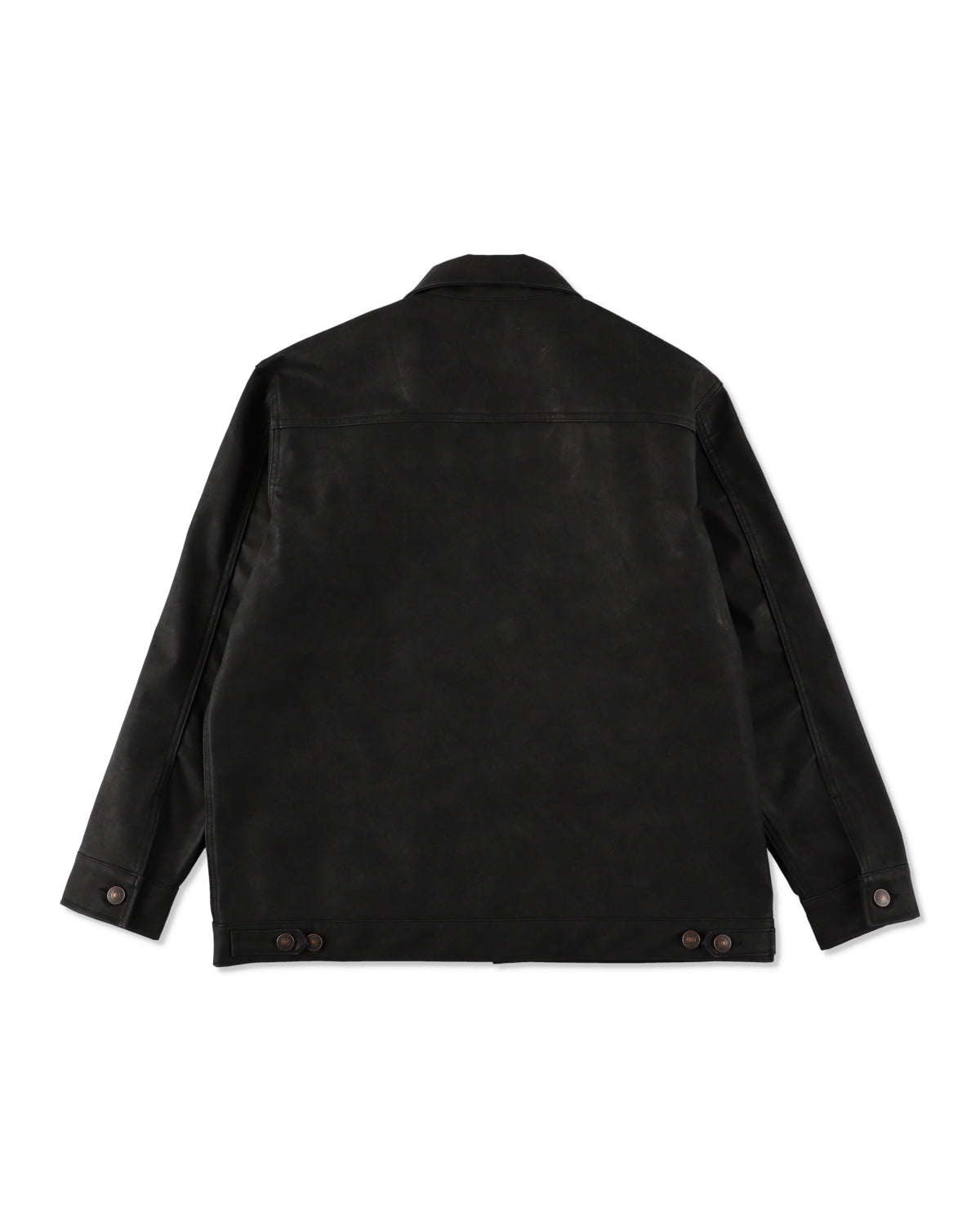 SYNTETIC LEATHER ZIP JACKET