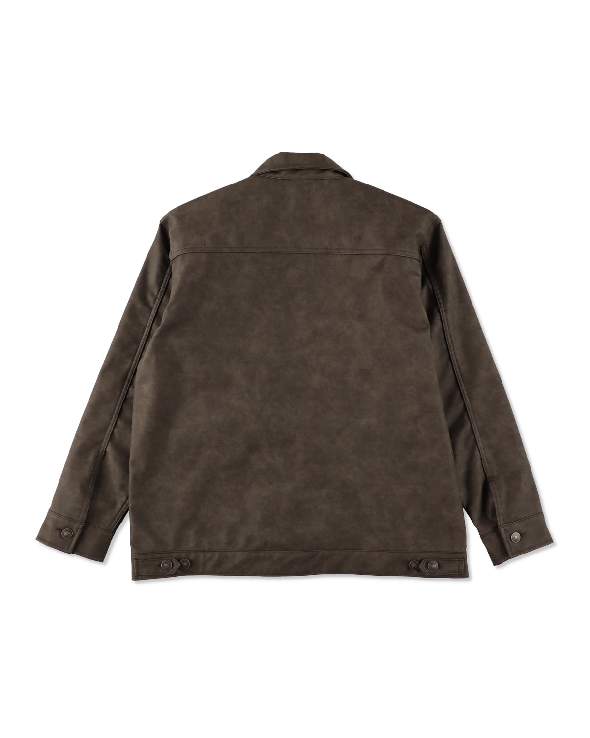 SYNTETIC LEATHER ZIP JACKET