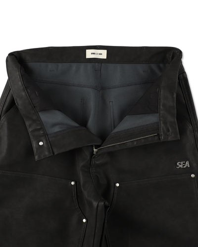 SYNTETIC LEATHER DOUBLE KNEE PANT