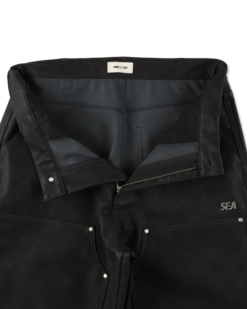 SYNTETIC LEATHER DOUBLE KNEE PANT