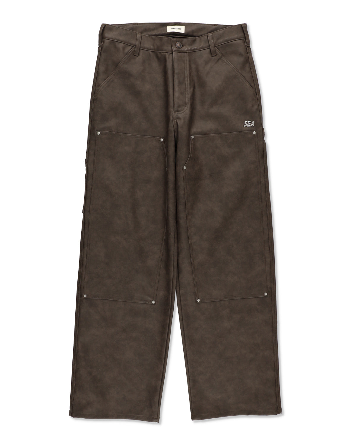 SYNTETIC LEATHER DOUBLE KNEE PANT