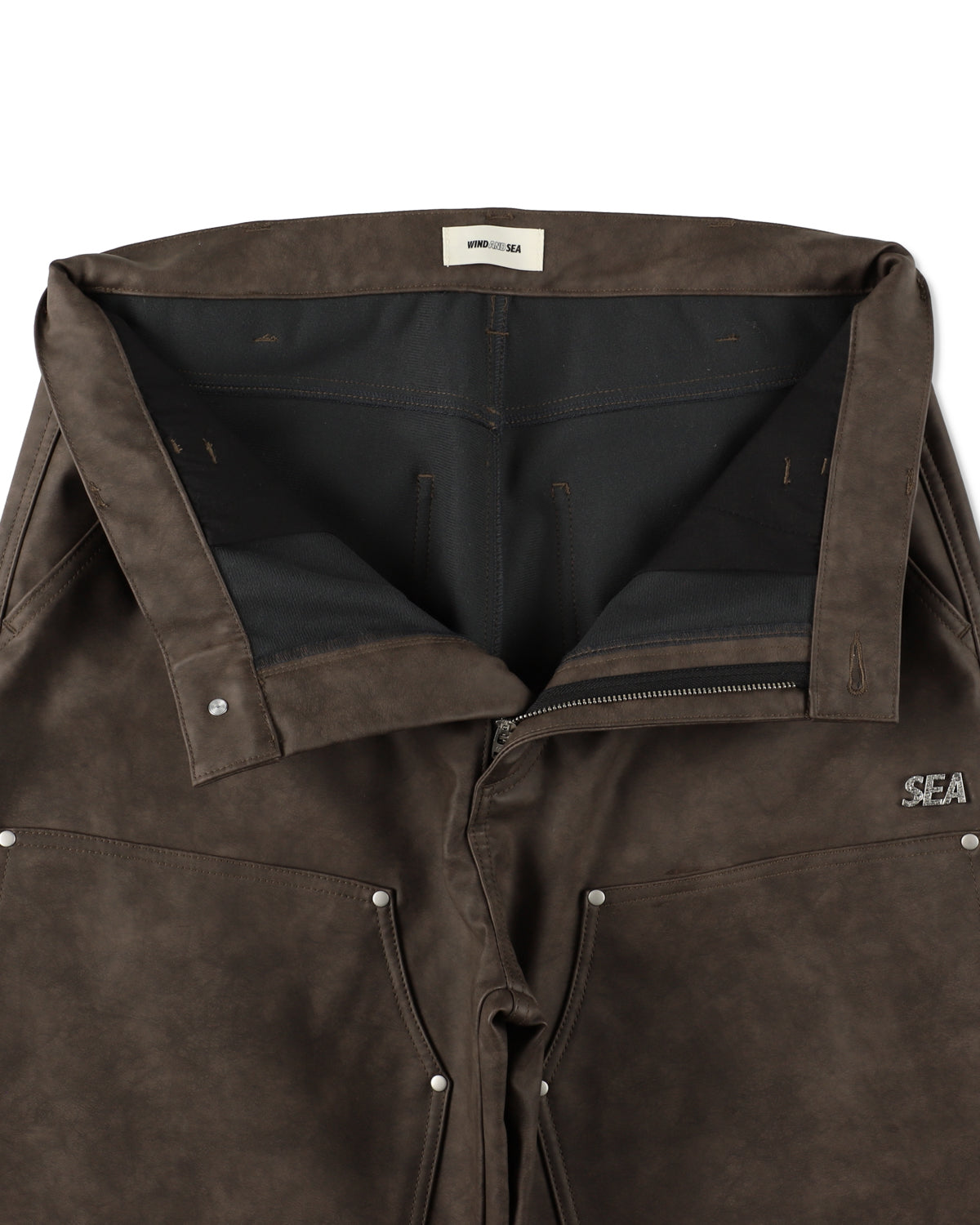 SYNTETIC LEATHER DOUBLE KNEE PANT