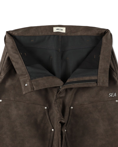 SYNTETIC LEATHER DOUBLE KNEE PANT