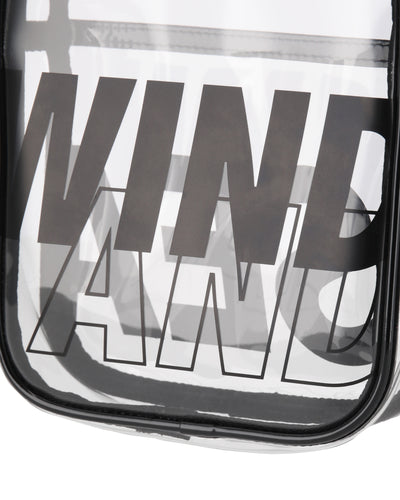 CLEAR LOGO SHOULDER BAG