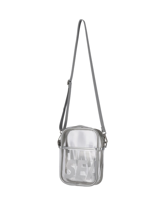 CLEAR LOGO SHOULDER BAG