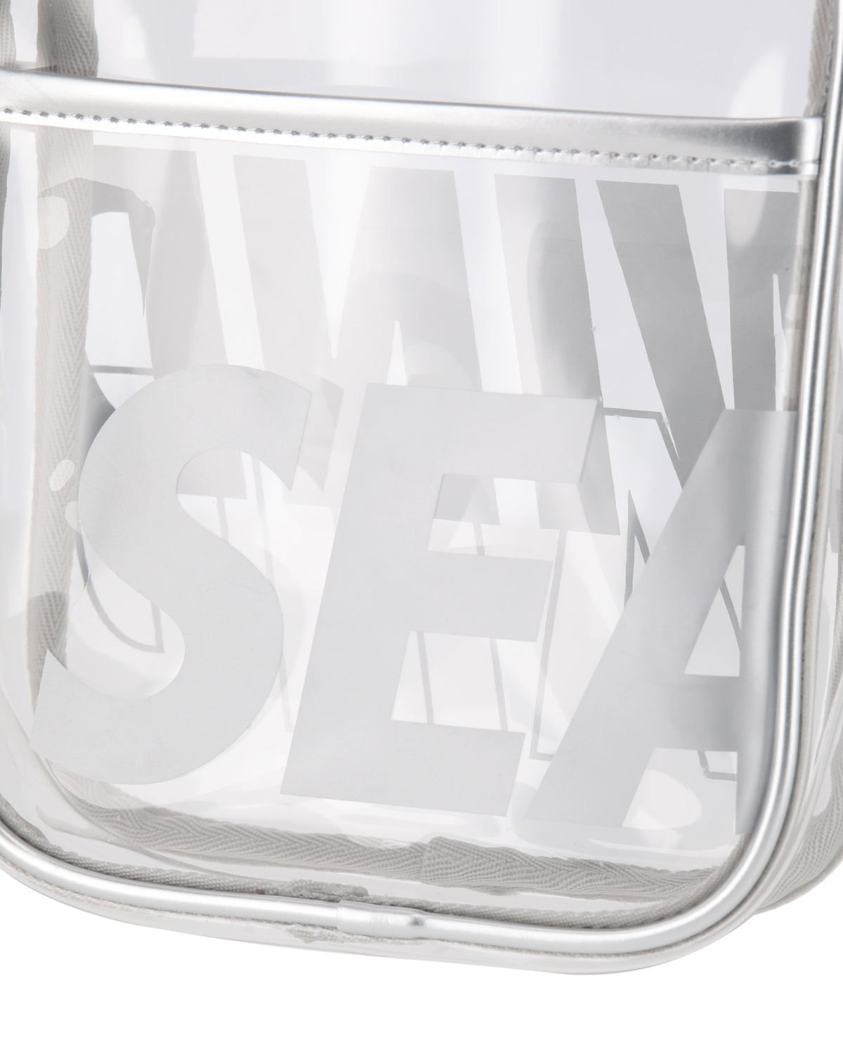 CLEAR LOGO SHOULDER BAG