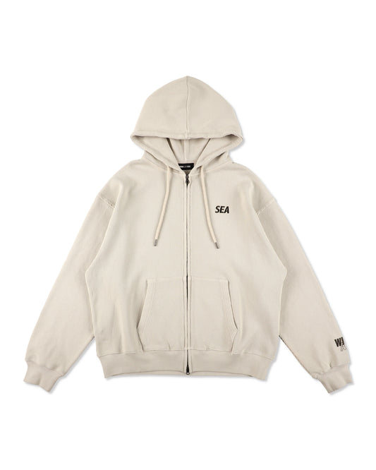 HEAVY WAFFLE ZIP SWEATSHIRT