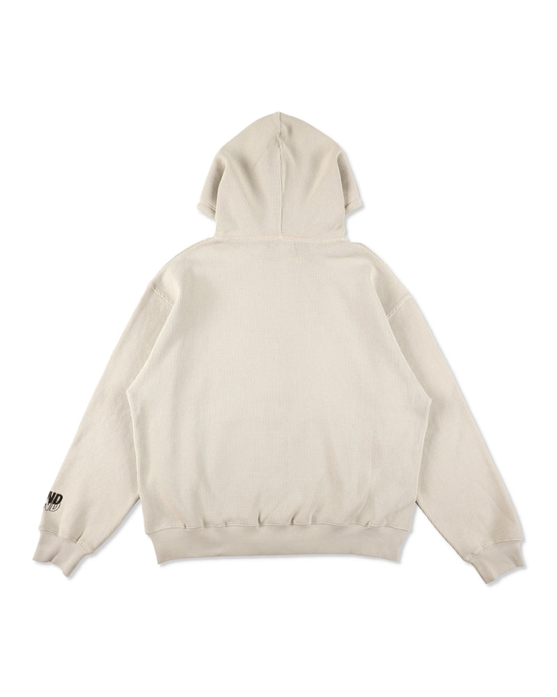 HEAVY WAFFLE ZIP SWEATSHIRT