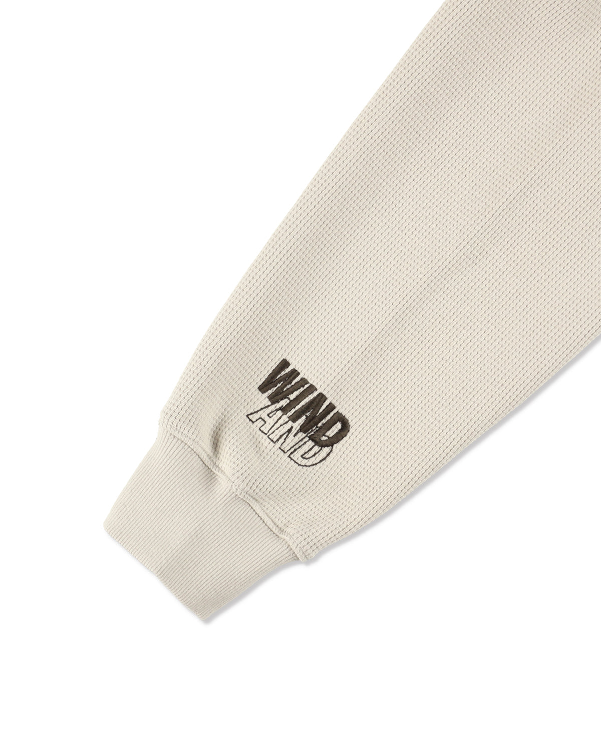 HEAVY WAFFLE ZIP SWEATSHIRT