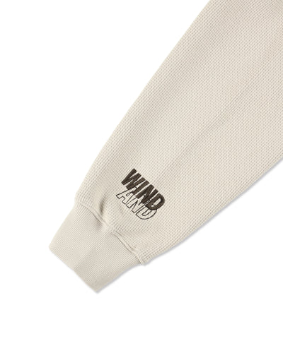 HEAVY WAFFLE ZIP SWEATSHIRT