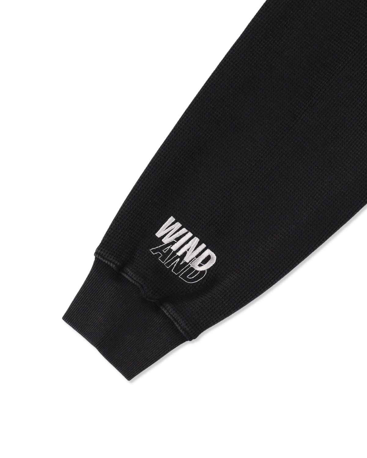 HEAVY WAFFLE ZIP SWEATSHIRT