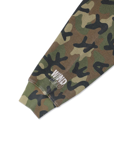 HEAVY WAFFLE ZIP SWEATSHIRT