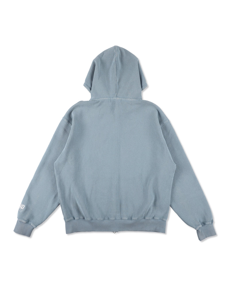 HEAVY WAFFLE ZIP SWEATSHIRT