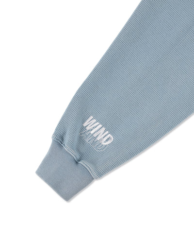 HEAVY WAFFLE ZIP SWEATSHIRT