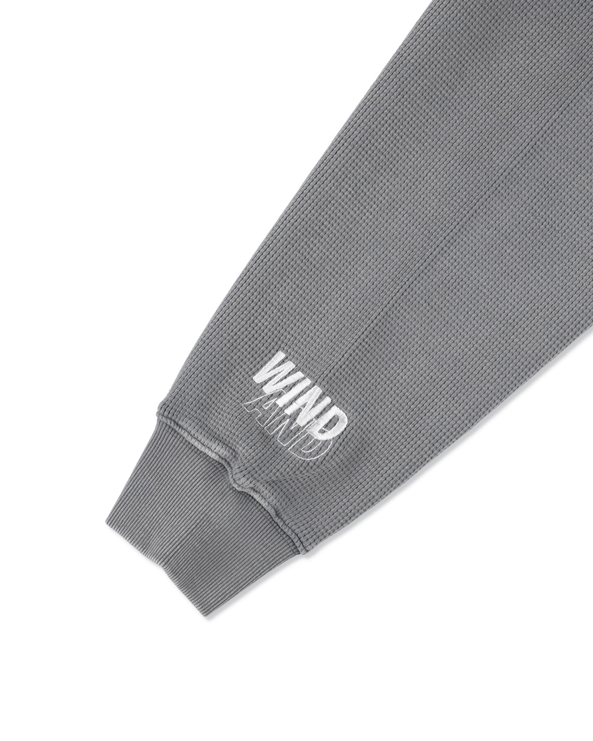 HEAVY WAFFLE ZIP SWEATSHIRT