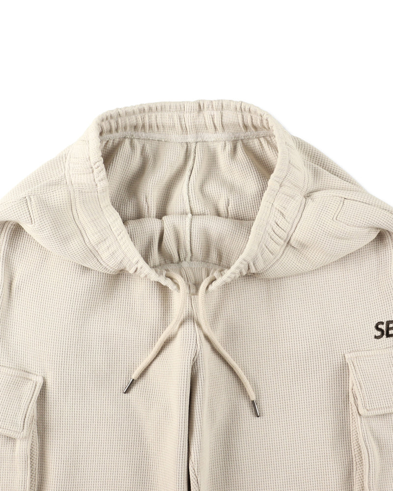 HEAVY WAFFLE CARGO PANTS