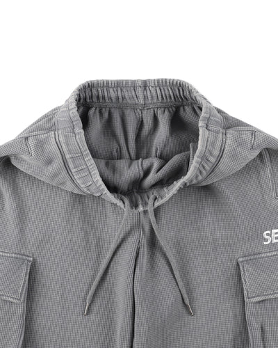 HEAVY WAFFLE CARGO PANTS