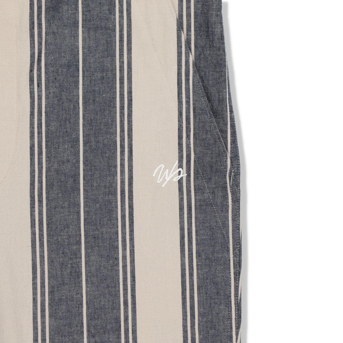 STRIPE LINEN EASY PANT