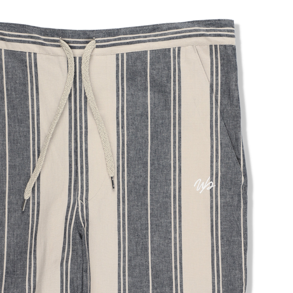 STRIPE LINEN EASY PANT