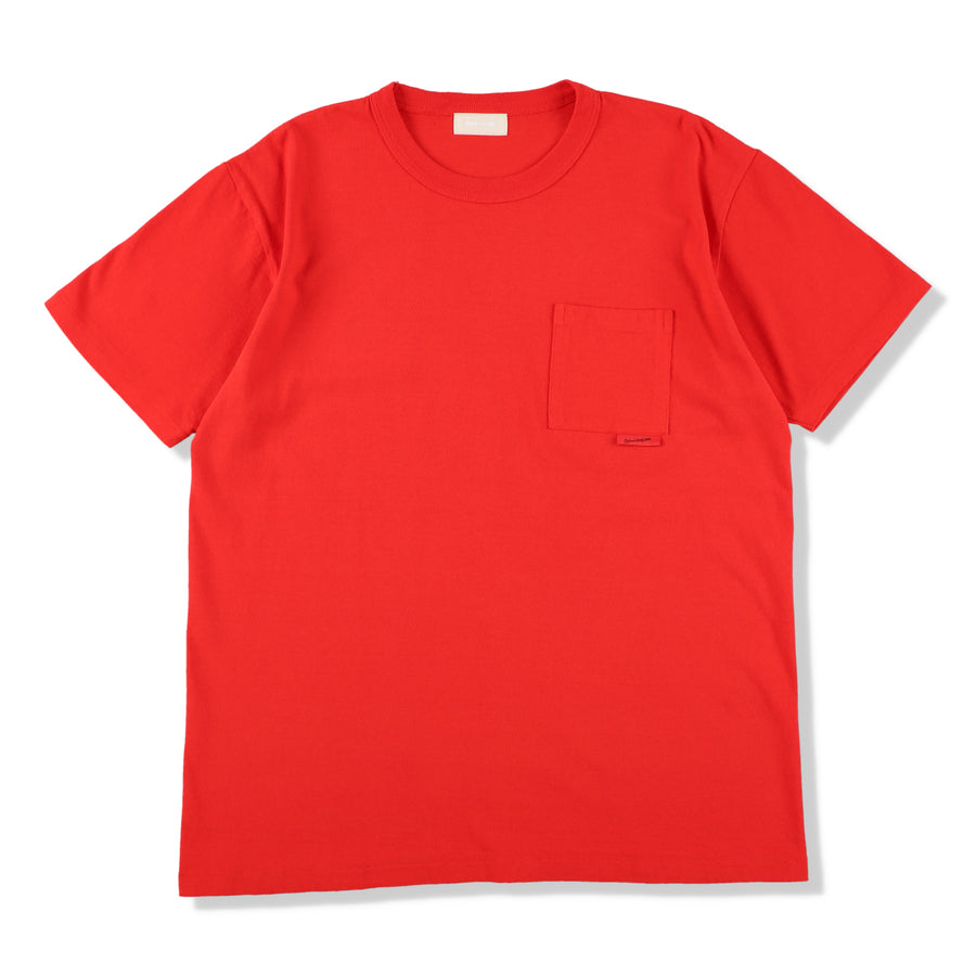 GRAPHIC POCKET TEE / RED