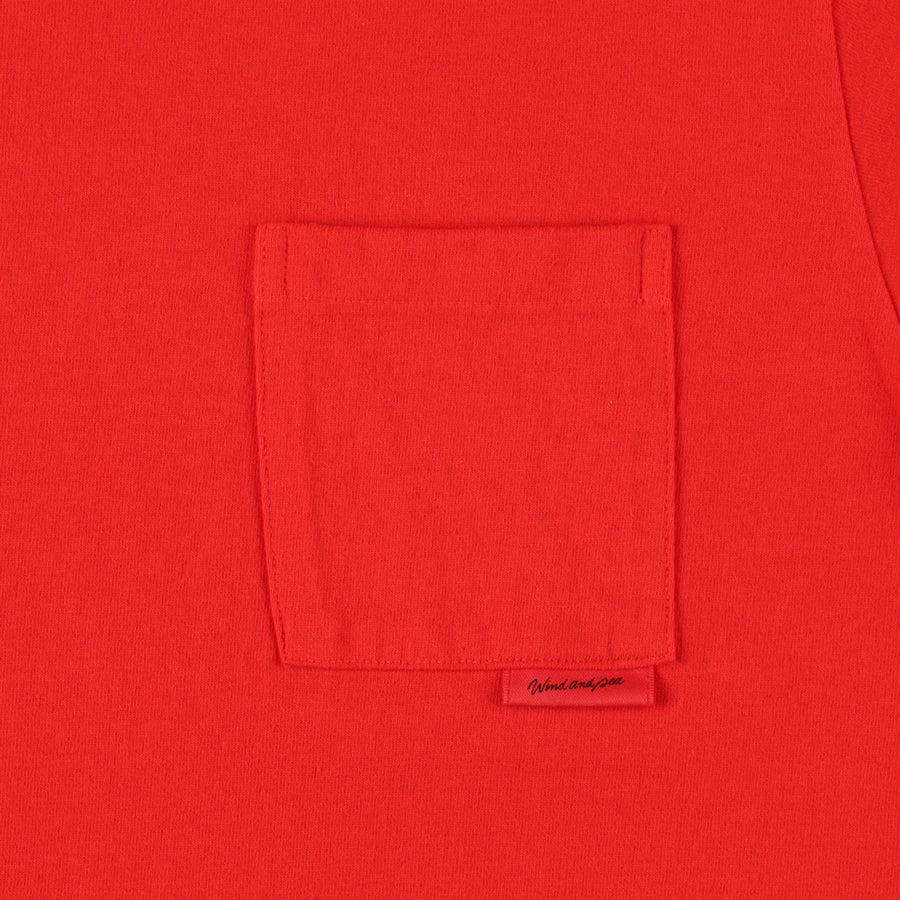 GRAPHIC POCKET TEE / RED