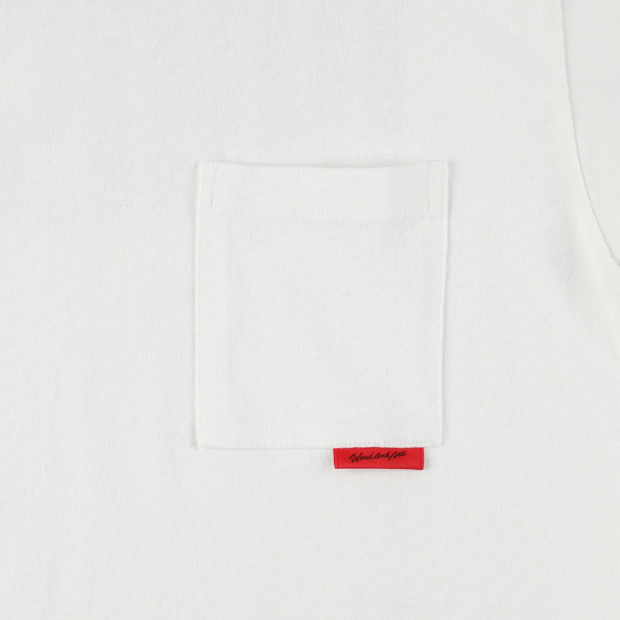 GRAPHIC POCKET TEE / WHITE