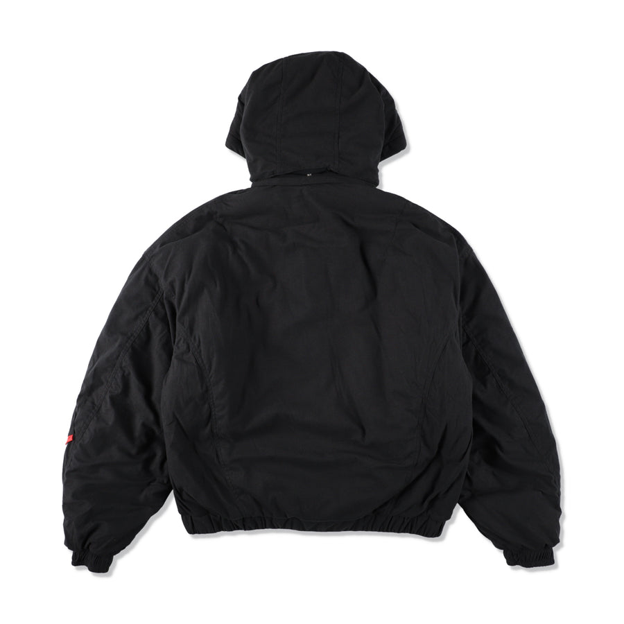 FLEECE PUFFER JACKET / BLACK