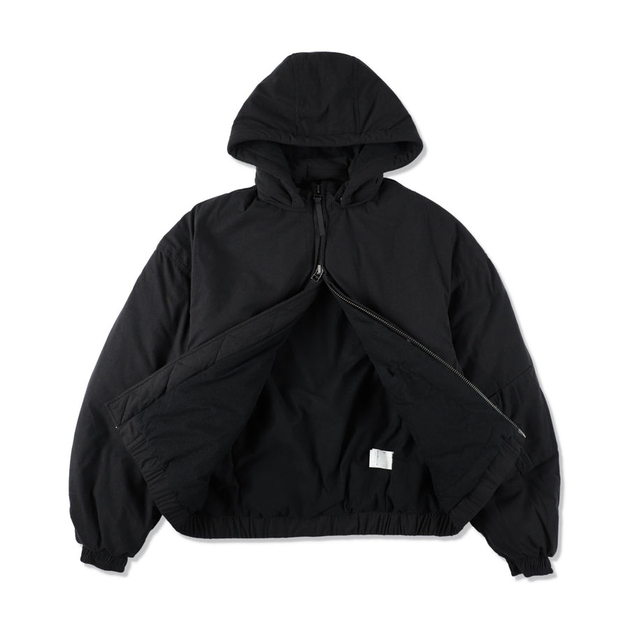 FLEECE PUFFER JACKET / BLACK