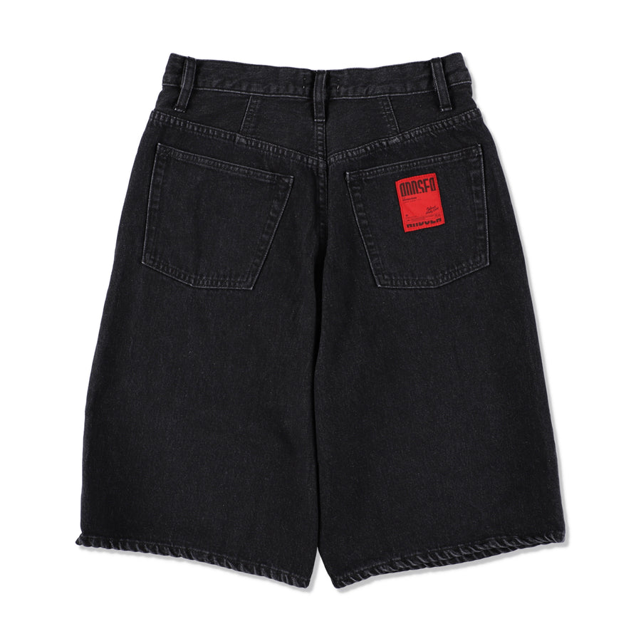 JEAN DENIM SHORT(BLACK) / BLACK