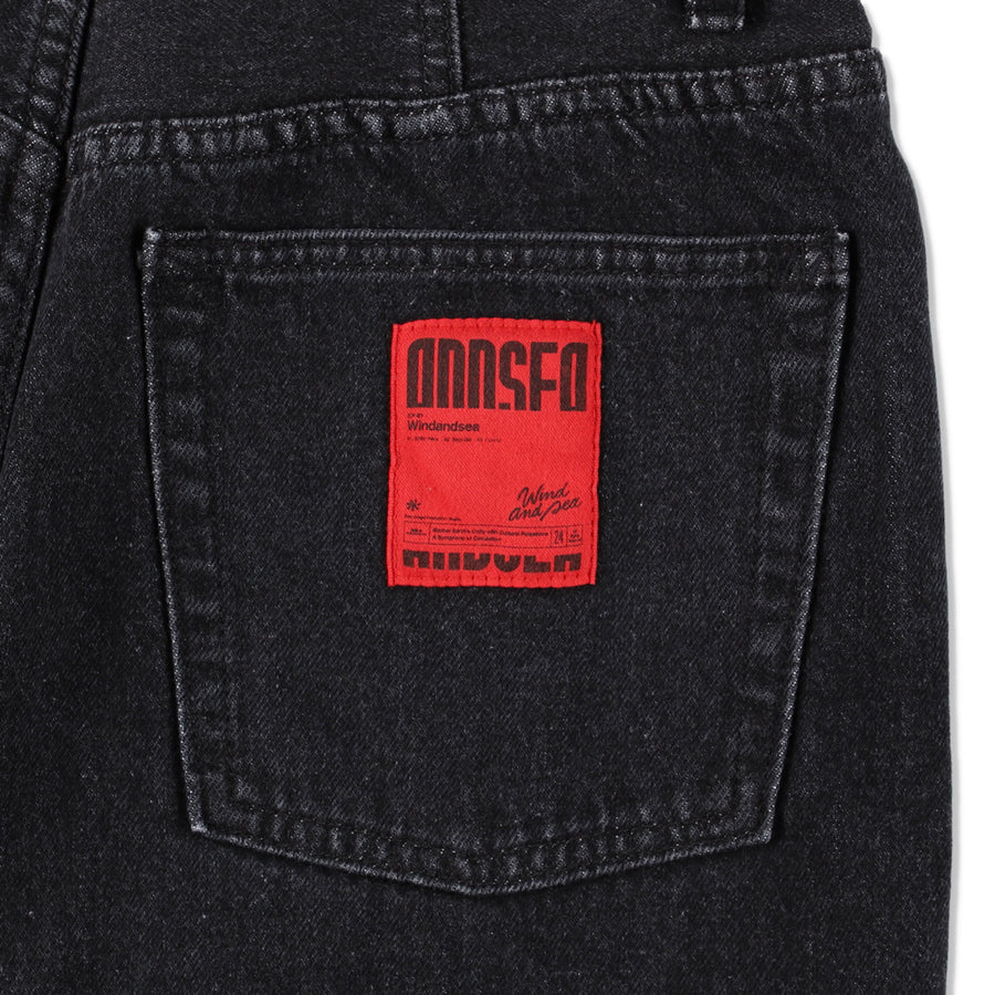 JEAN DENIM SHORT(BLACK) / BLACK