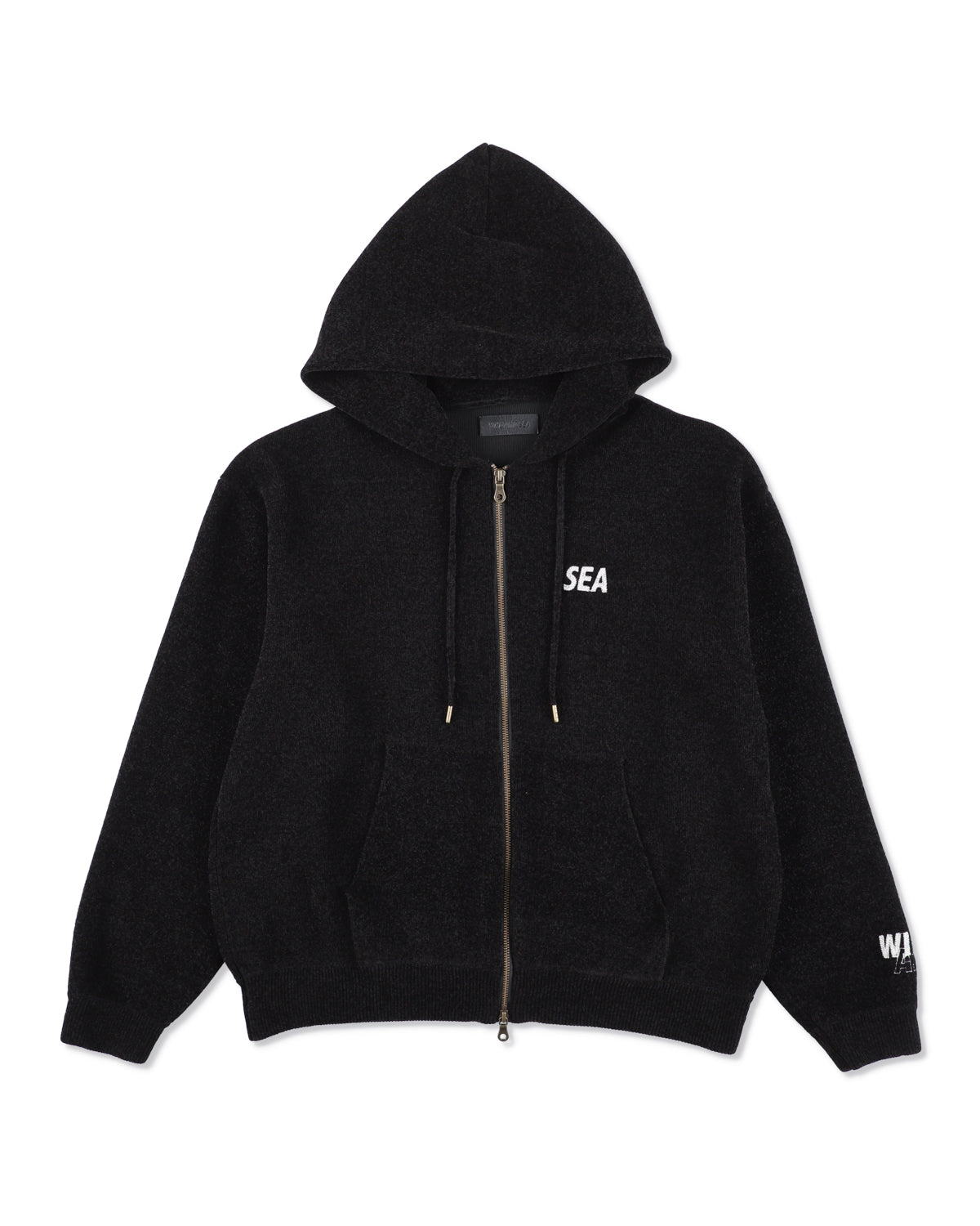 Mole Knit Zip Up Hooded Sweatshirt