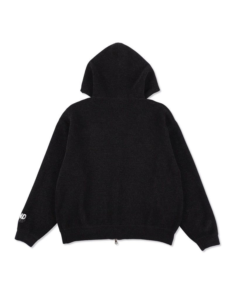 Mole Knit Zip Up Hooded Sweatshirt