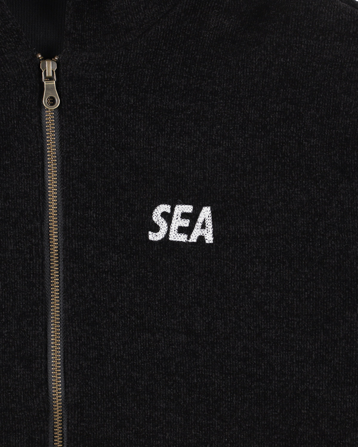 Mole Knit Zip Up Hooded Sweatshirt