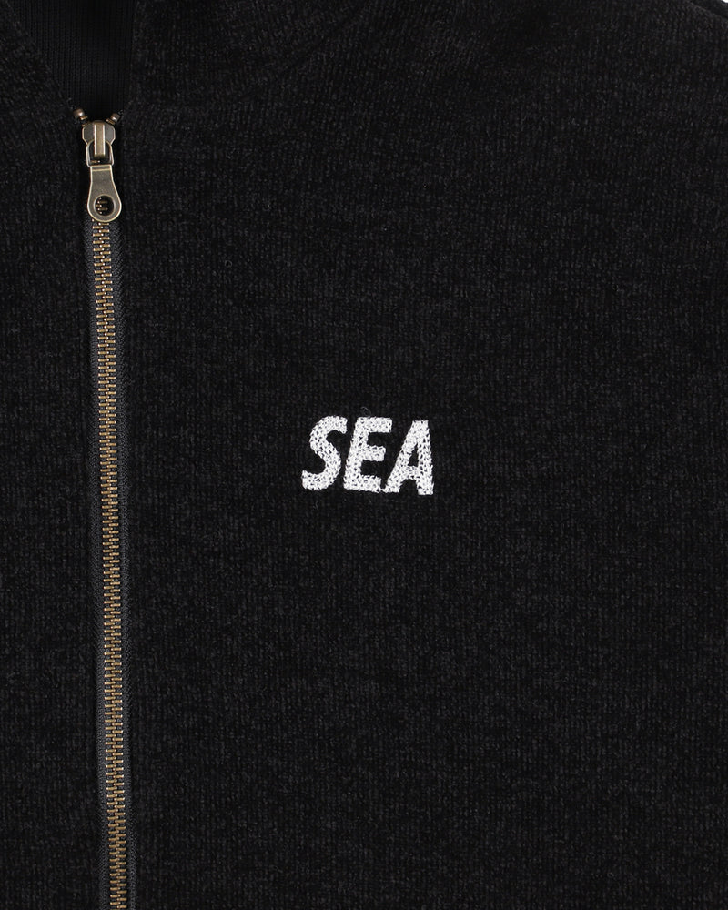 Mole Knit Zip Up Hooded Sweatshirt