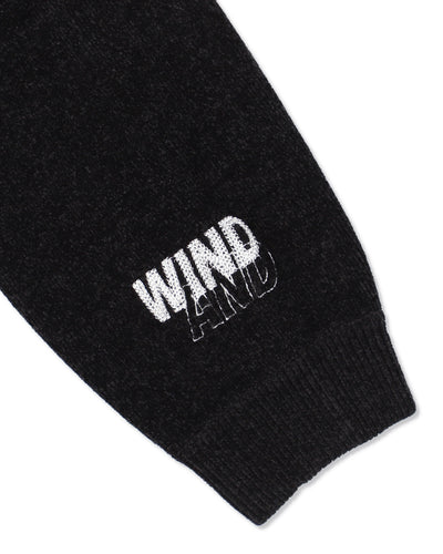 Mole Knit Zip Up Hooded Sweatshirt