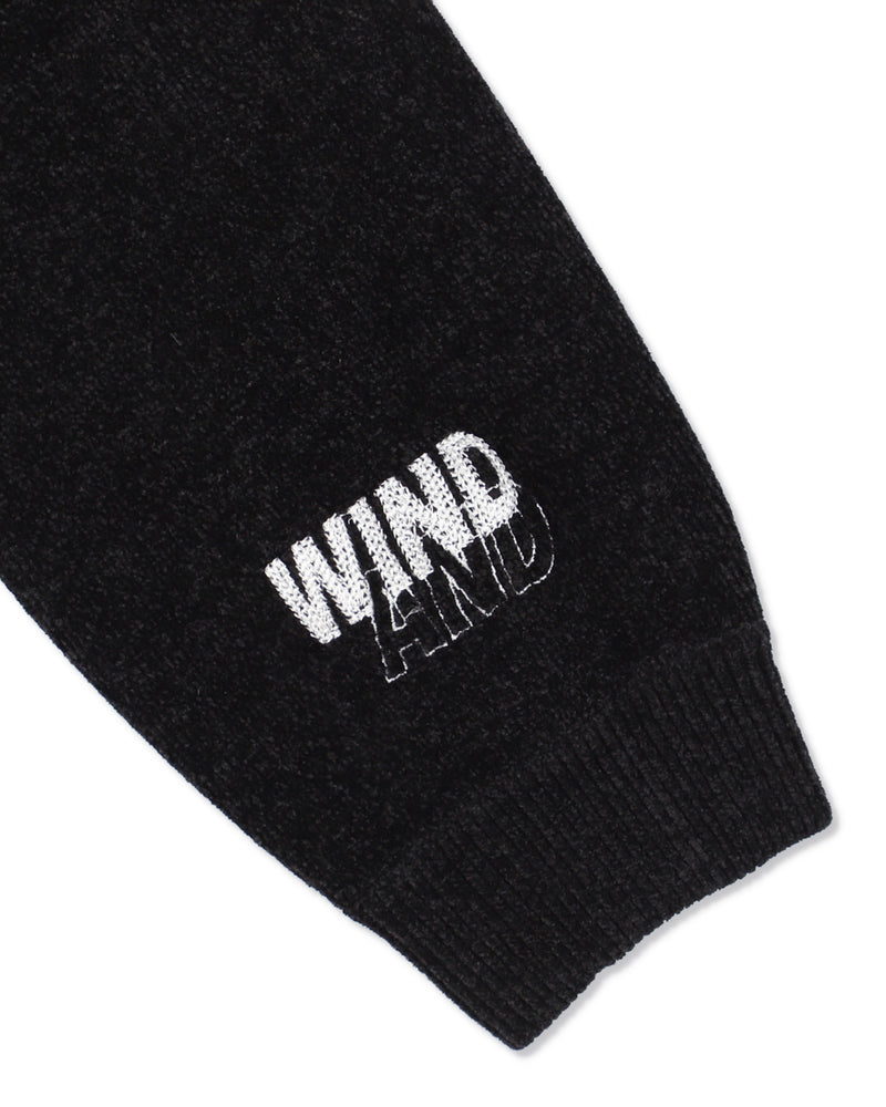 Mole Knit Zip Up Hooded Sweatshirt