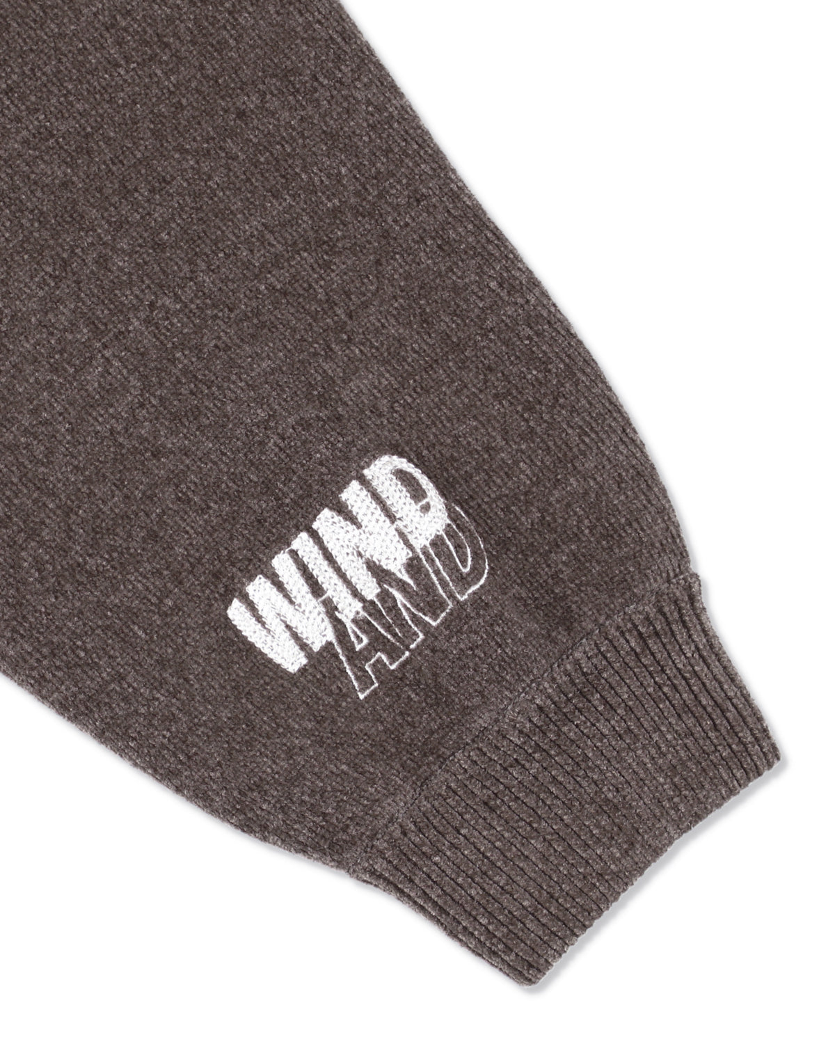 Mole Knit Zip Up Hooded Sweatshirt