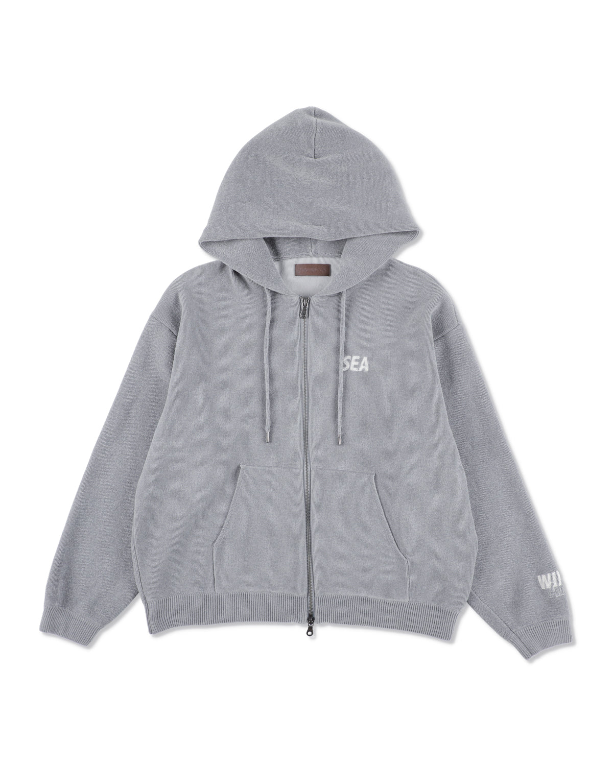 Mole Knit Zip Up Hooded Sweatshirt