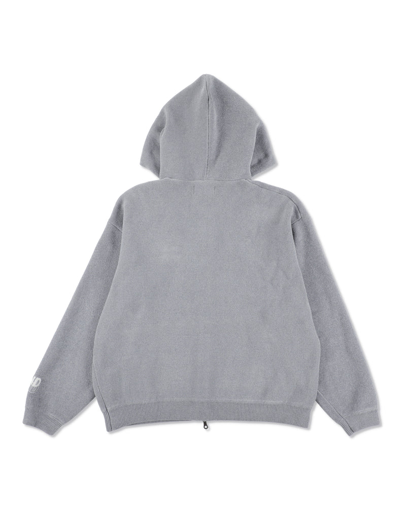Mole Knit Zip Up Hooded Sweatshirt