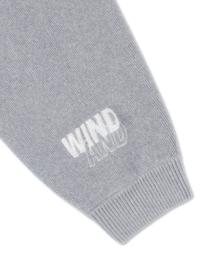 Mole Knit Zip Up Hooded Sweatshirt